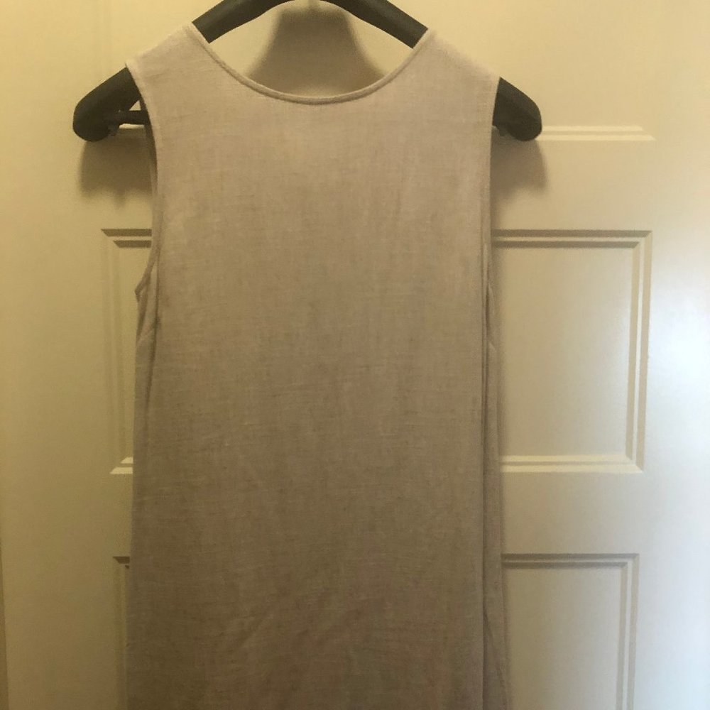 Cream Linen Dress